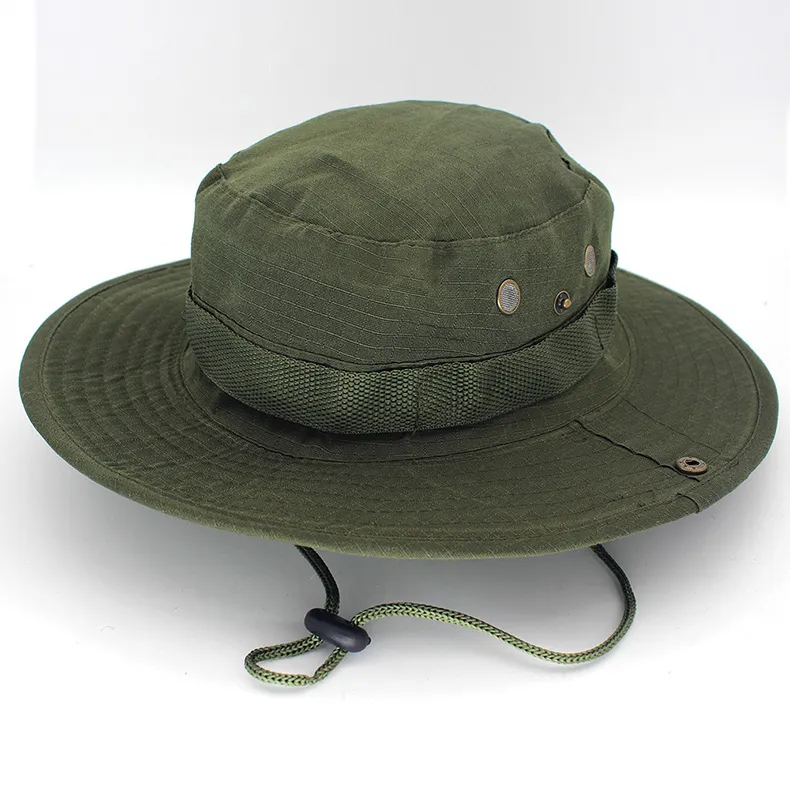 Cappelli Boonie a tesa larga estivi esterni Berretto da sole mimetico militare uomini o donne Caccia Pesca all'aperto Taglia unica