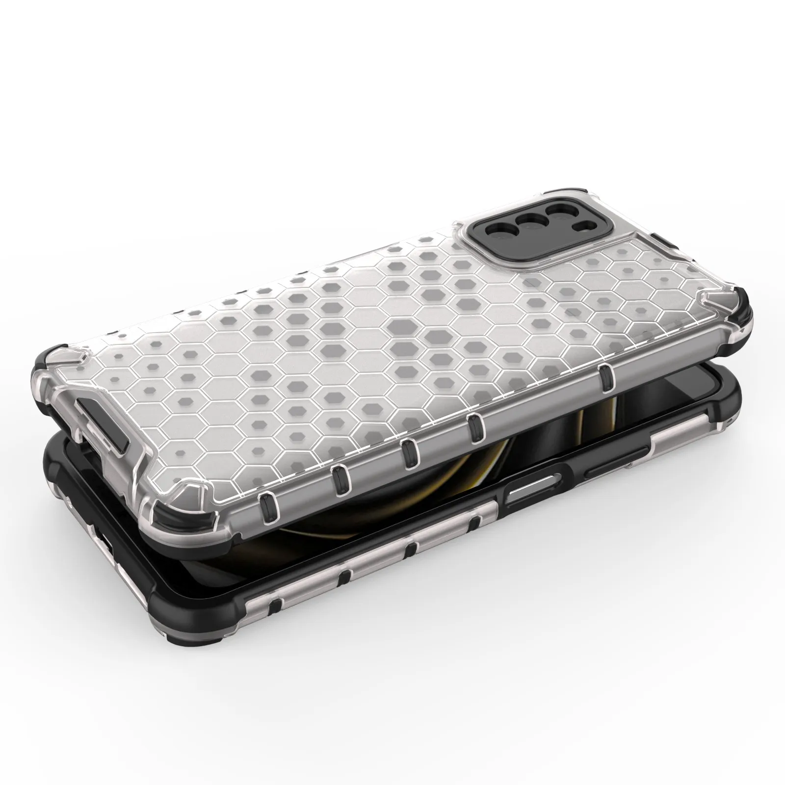 Beschermende zaken voor POCO M3 hybride schokbestendige mobiele telefoon geval transparant en bestendig voor Xiaomi POCO M3