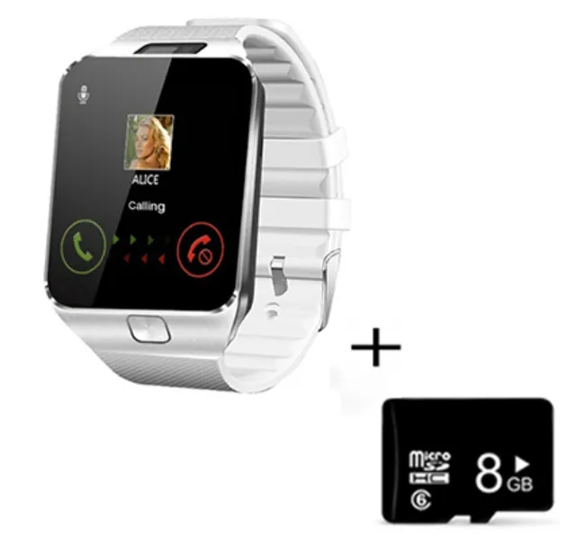 Écran tactile numérique Z3 DZ09 Smart Watch Q18 Bracelet Camera Bluetooth Wristwatch Carte Smartwatch iOS Android Phones Prise en charge
