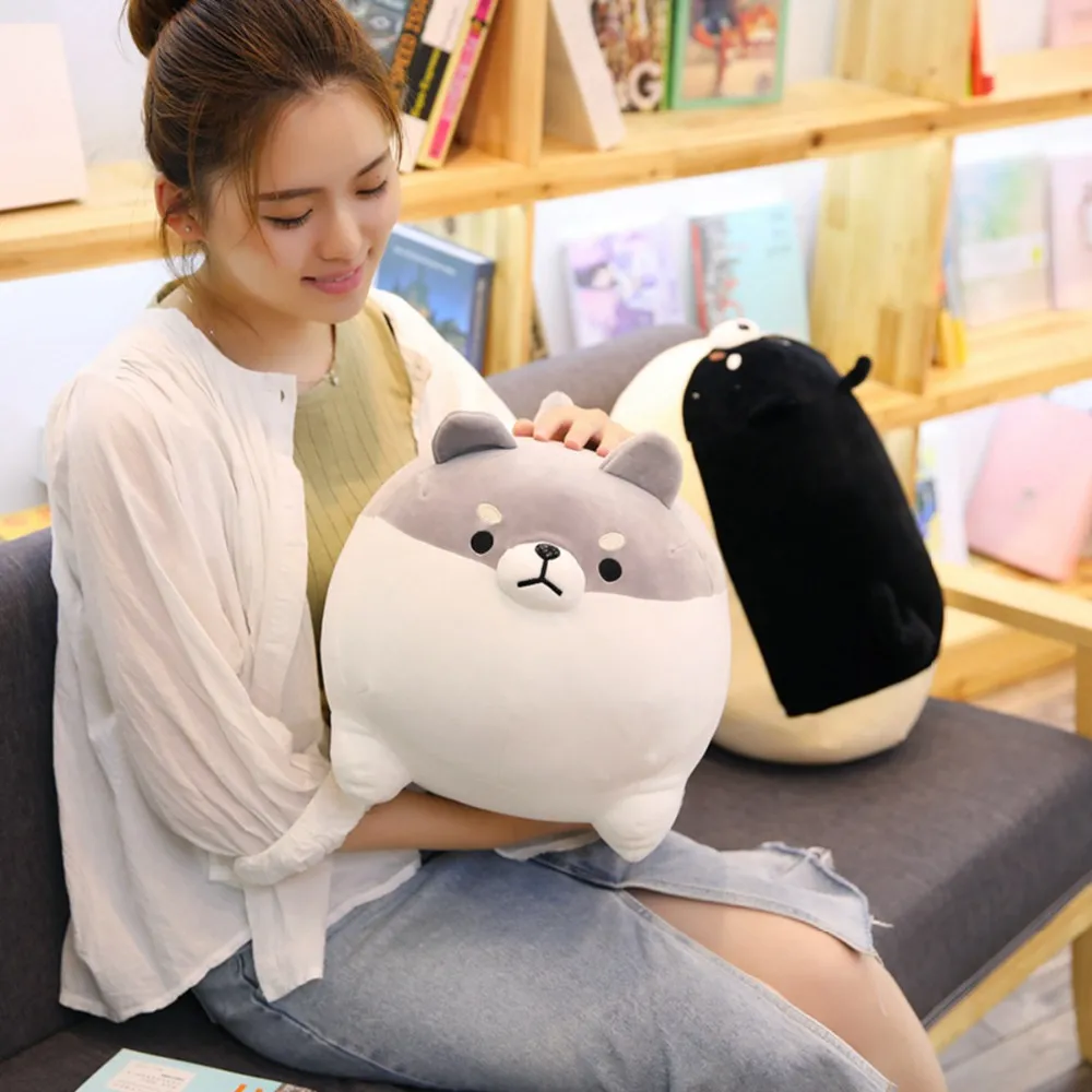 Lovely Fat Shiba Inu & Corgi Dog Plush Toys Stuffed Soft Kawaii Animal Cartoon Pillow Dolls Gift for Kids Baby Children