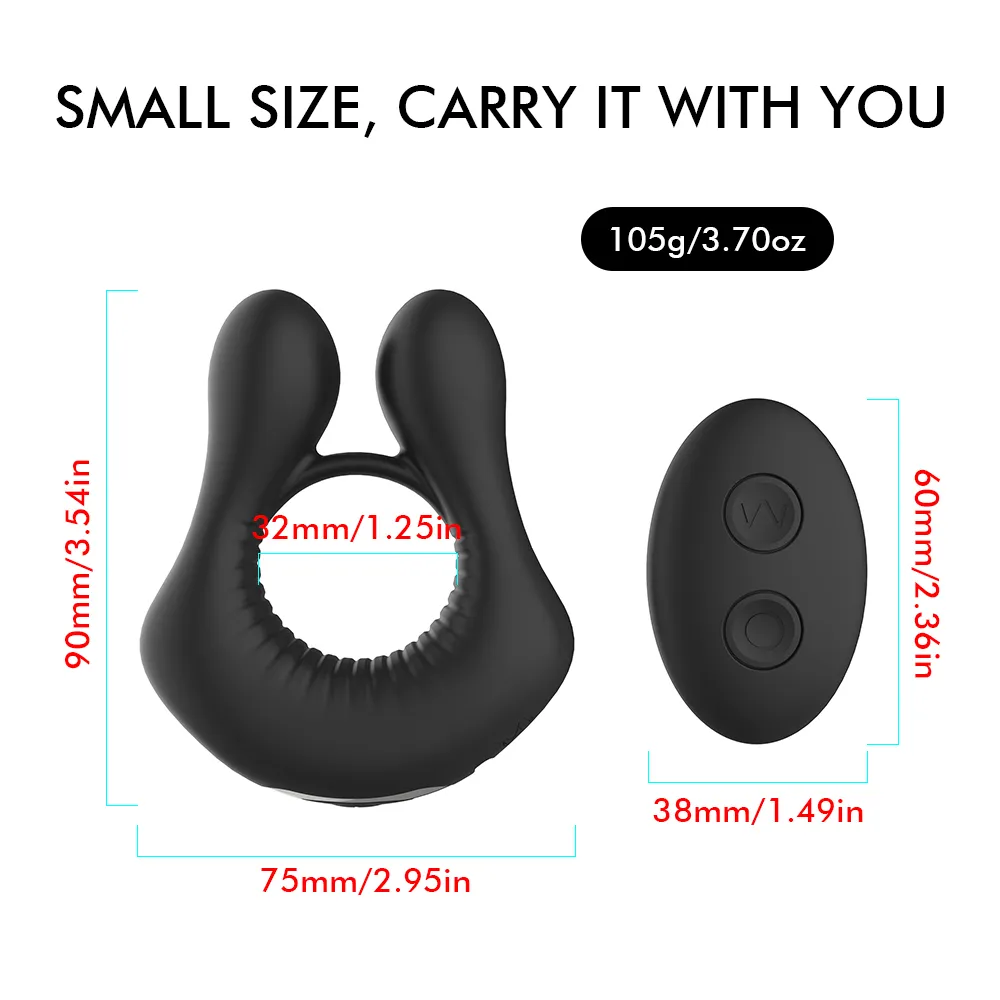 Anneaux de pénis de contrôle à distance vibrateur hommes jouets sexy Silicone coq vibrant mâle Cockring pour adultes 18