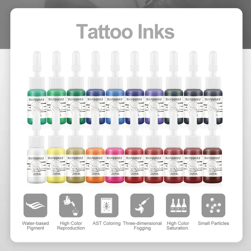 Tattoo Kits Rotary Machine Pen Kit With Cartridges Needles Permanent Makeup Set For Body Art 220728