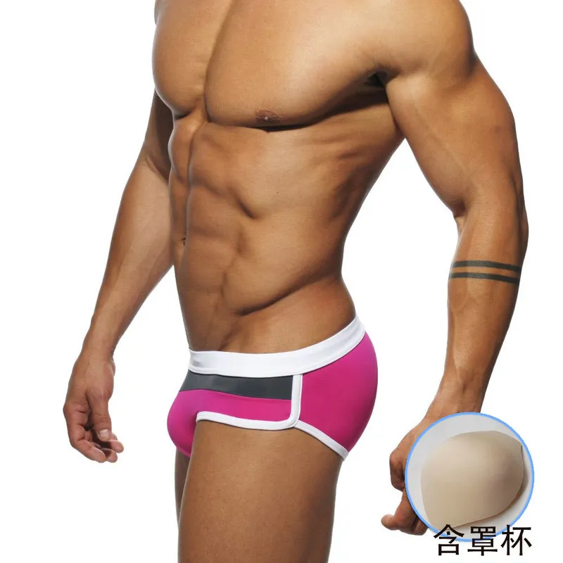 Mans Swimming Briefs 푸쉬 업 패드 섹시 반바지 트렁크 복서와 함께 낮은 허리 수영복 드롭 드롭 여름 남성 수영 구매자 220627