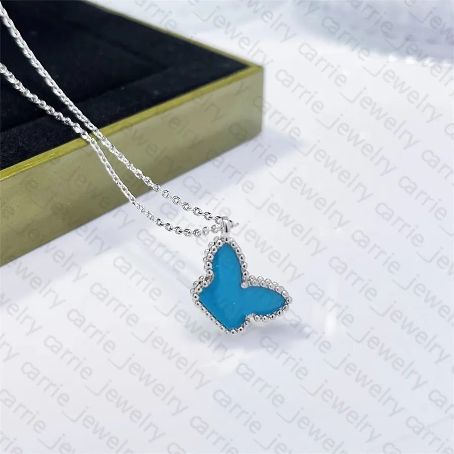 Collier pendentif papillon étanche, élégant, cadeau pour petite amie, bijoux de mariage pour femme, qualité supérieure, 18 couleurs, 3204