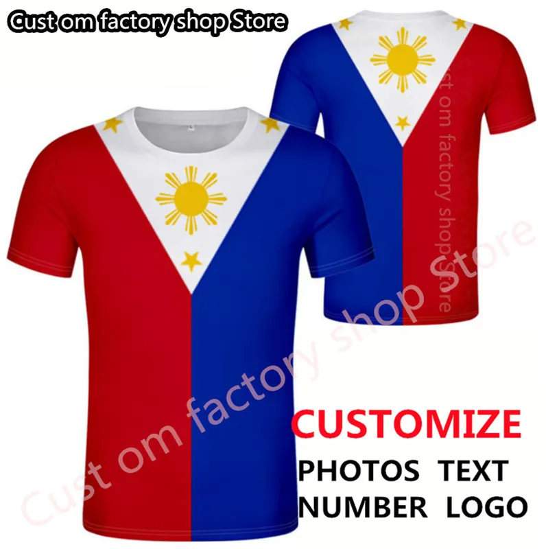 Филиппинская футболка DIY бесплатно пользовательские название мужчины мужчины женщины Jok