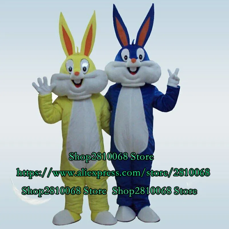 Costume de poupée de mascotte Lapin de Pâques Costume de mascotte Costume de dessin animé Jeu de rôle Jeu de fête Carnaval Noël Publicité Vêtements Cadeau d'anniversaire 11