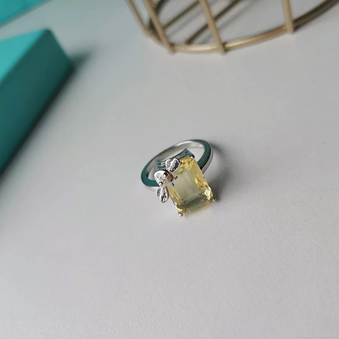 Pierścienie Band Square Diamond Diamond Projektant Bejdia Miłość Miłośnicy Pierścień Pierścień Pierścień Pierścień Pierścień Męskie Para Wedding Party Święto Święto 2190
