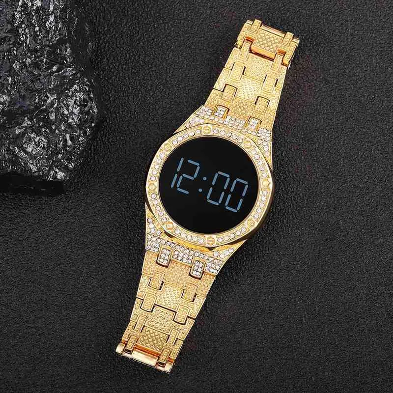 Luxe led Men Magnetic armband Watch Rose Gold Digital Drs horloge voor dames kwarts polswatch ladi klokrelogio feminino