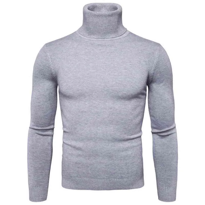Mens Turtle Neck Sweaters 2022 Winter Men Long Sleeve Sweaters Outfit Fashion Round Neck Sweater Slim Fit Sweaters Sweater Top L220730