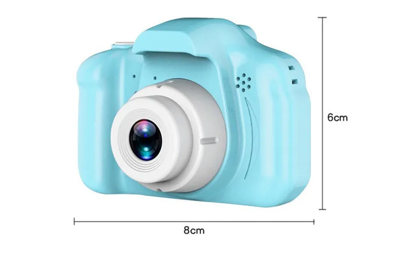 Aparat dla dzieci zabawki edukacyjne dla dzieci prezent Mini aparat cyfrowy 1080P kamera wideo z projekcją z 2-calowym ekranem