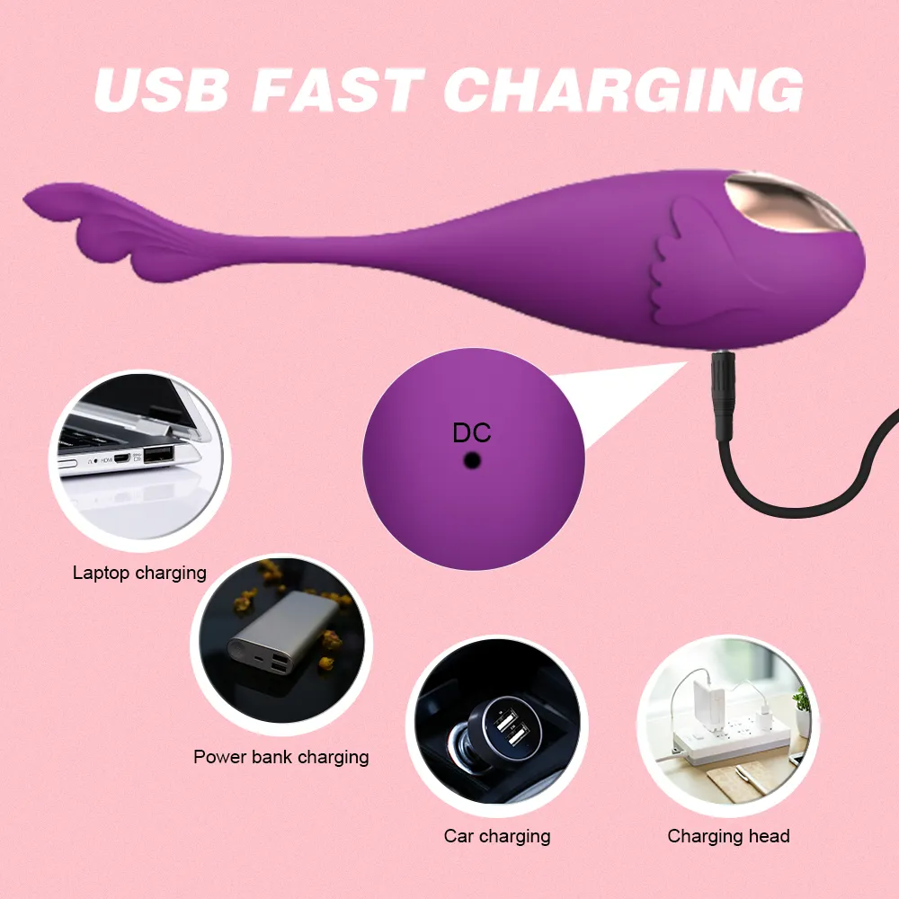 VibratingEgg con Witeless Remote Vaginal Ball Clitoride Stimulaor Jump Eggs Vibratori donne Negozio erotico Giocattoli sexy