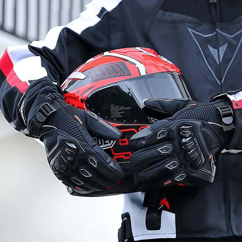 Suomy Motorcykelhandskar 100% vattentät vindtät vinter varma guantes Moto Luvas Pekskärm Motosiklet Eldiveni Protective 220622