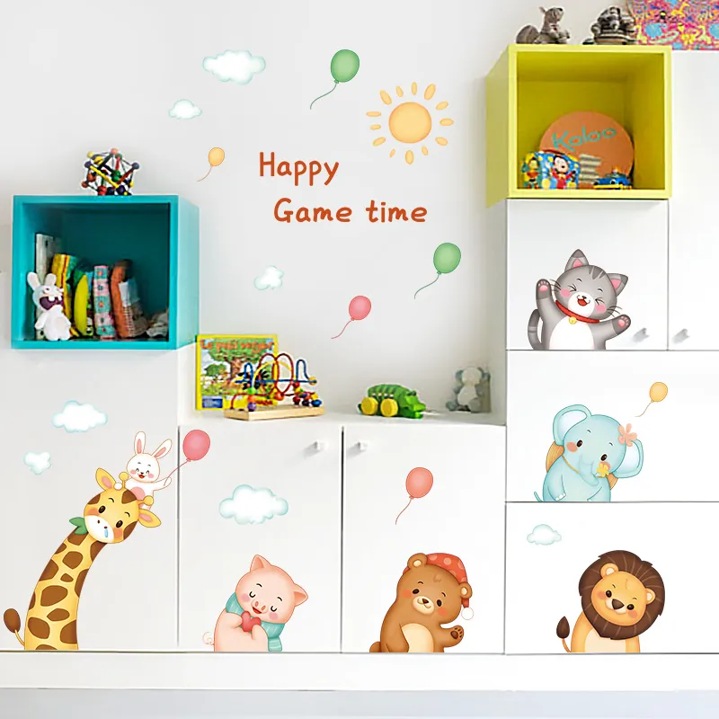 Vinyl Wall Sticker Children s Room Kawaii Decor Bedroom Baby Nursery Stickers for Kids Rooms Boys Decoration 220607