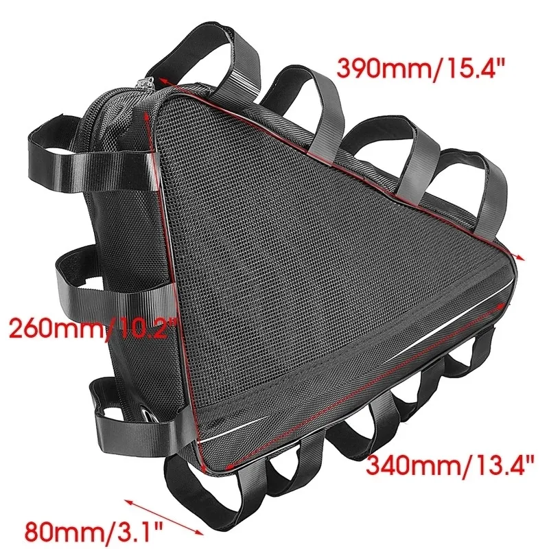 36V/48V Mountain Bike Triangle Li-ion batterij opbergzak Elektrische fiets Lithium Cover 220411