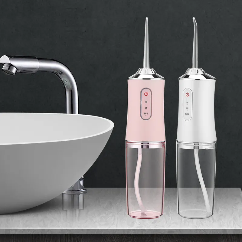 Irrigateur oral électrique dentaire à eau Flusser de dents blanchissante 350 ml du réservoir d'eau étanché