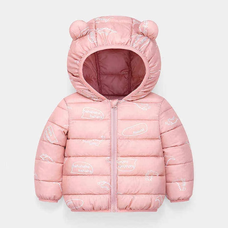 New Spring Baby Kids Jackets Down Cotton Light Outerwear Toddler Boys Jackets Baby Girls Jackets Children Hooded Outerwear 1 3 5 Y J220718