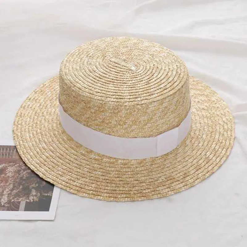 نساء الصيف واسعة الحافة القش القبعة أزياء شابو بيل سيدة الشمس القبعات القمح القمح بنما شاطئ شابو فينو كبسولات 220708