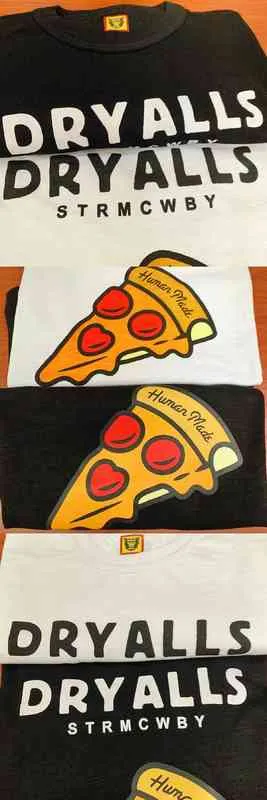2022SS Человеческая пицца футболка для мужчин Женщины высококачественные сырные графики