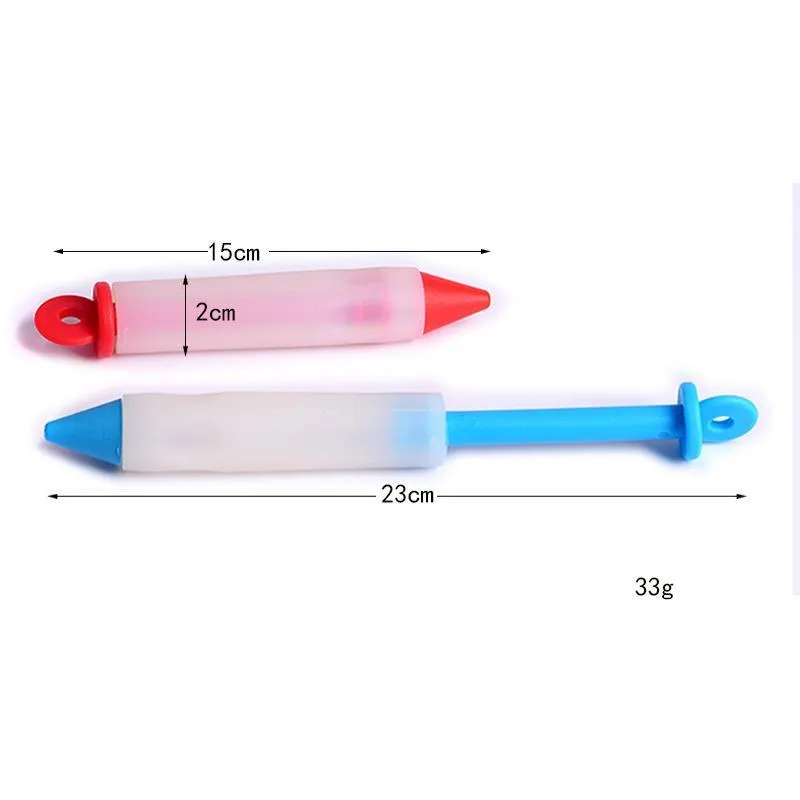 Silicone alimentaire stylo d'écriture gâteau au chocolat biscuit Dessert confiture écriture décoration stylo crème glaçage tuyauterie accessoires de cuisine par mer