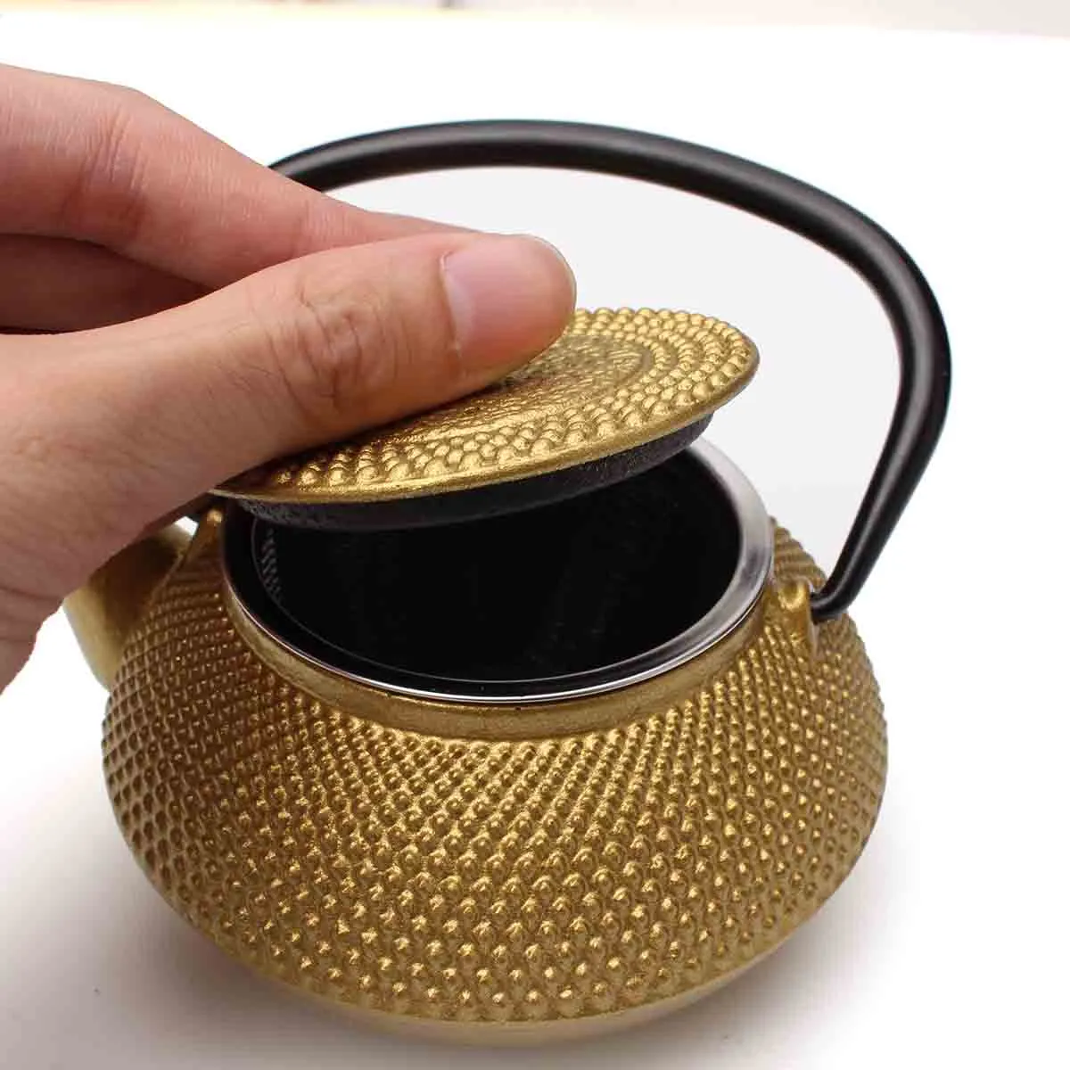 鋳鉄ティーポットティーポット日本語スタイルのケトルストレーナーの香料ティープーコーヒージャー300ml 2022254i