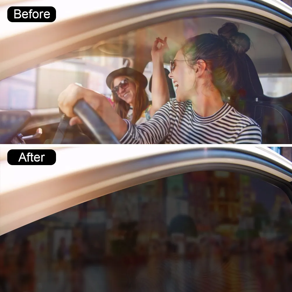 2/4 pièces automobile Protection UV pare-soleil ventouse fixe voiture avec pare-soleil argent enduit Double face écran solaire voiture rideau