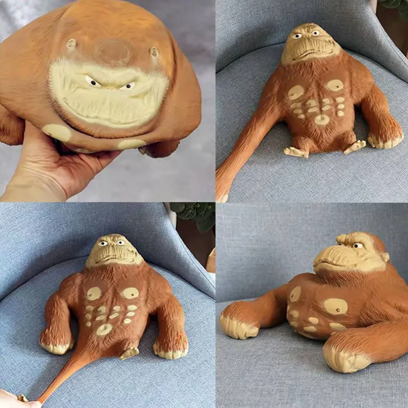 Duże gigantyczne gąbczaste, Squishy Orangutan TT Influencener Elastic Monkey Antistress Toy dla dorosłych i dzieci Soft Fun Gift 2204279611102