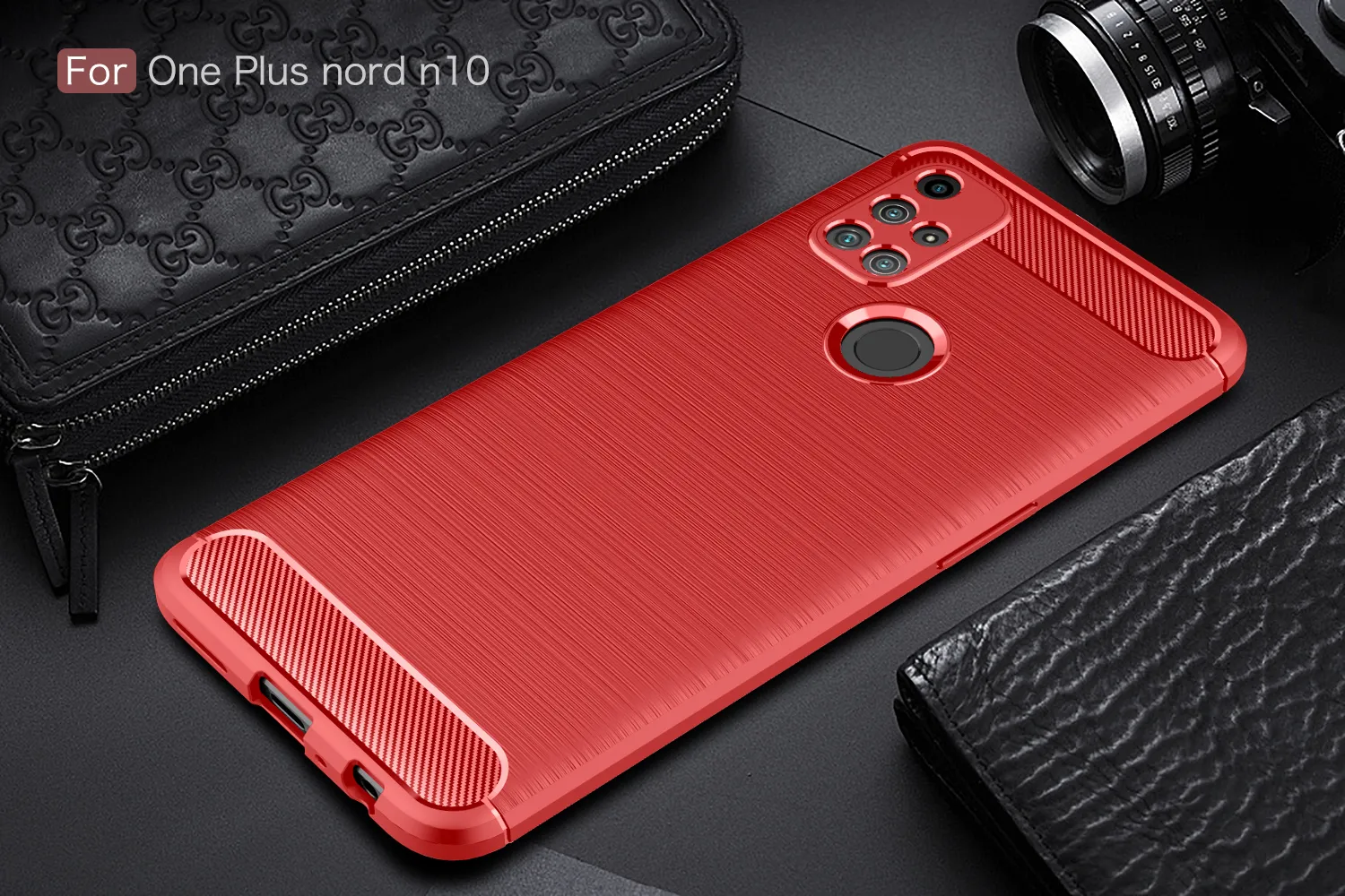 Cases For Oneplus Nord N100 Case Soft TPU Shockproof Bumper Phone Case for One Plus Nord N10 Carbon Fiber Back Cover Coque Fundas