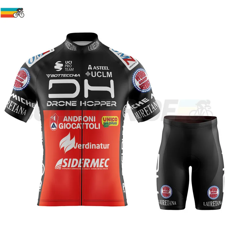 Rowerowe odzież mężczyźni zespół Androni Giocattoli koszulka z krótkim rękawem set Summer Race Road Rower Suit BIB Kit odzieży 220708