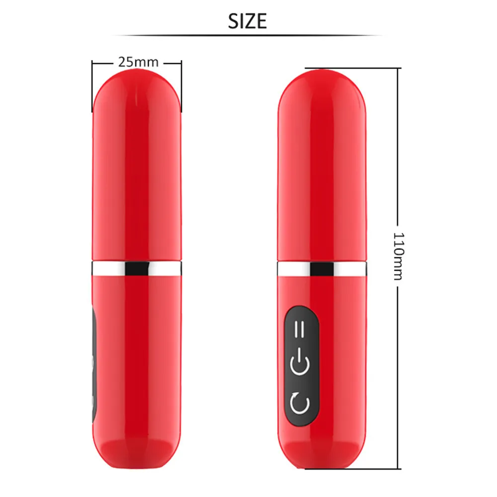 12 Vitesse Rouge À Lèvres Vibrant Mini Bullet Vibrateur Sexy Jouets Pour Femme Forte USB Rechargeable G-spot Masseur Clitoris Vibrateurs