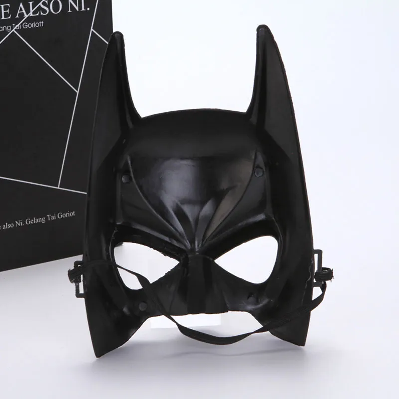 Volwassen kind batman masker mardi gras feest half gezicht maskers kostuum decoratie kostuum maskerade thema zwart één szie voor de meesten
