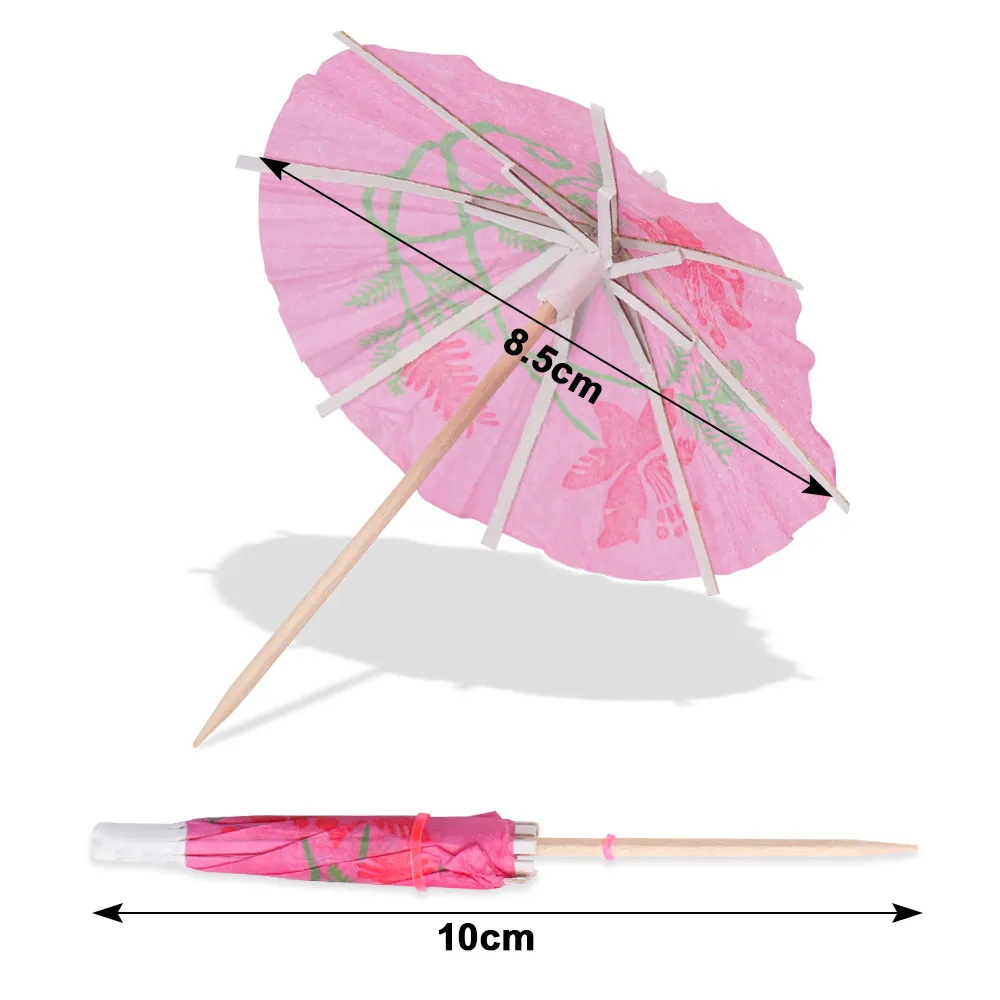 Boisson Cocktail Parasols parapluies Luau bâtons Tropical hawaïen fête mariage papier parapluie décoration Bar décor