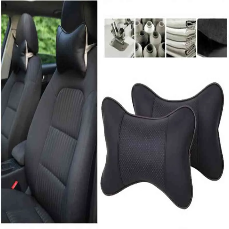 CAR PU BREACHABLE MESH HEADREST FÖR SEAT ALTEA TOLEDO MK1 MK2 IBIZA CUPRA LEON CUPRA FÖR SKODA FABIA RAPID OCTAVIA H2204224133009