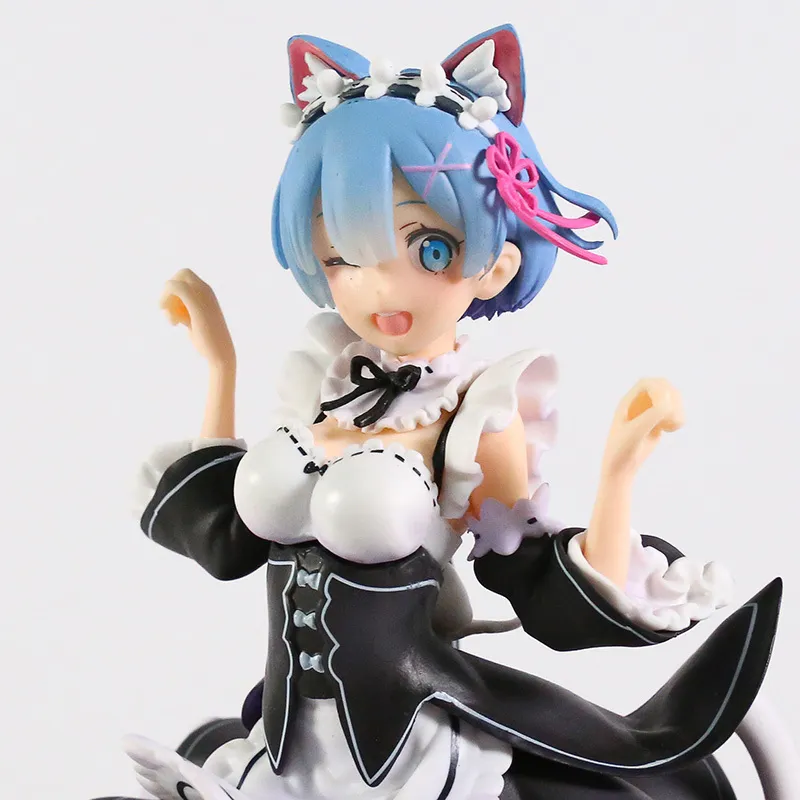 Re zéro commencer la vie dans un autre monde Rem Nekomimi Ver figurine PVC Collection modèle jouets Brinquedos 2207025036973