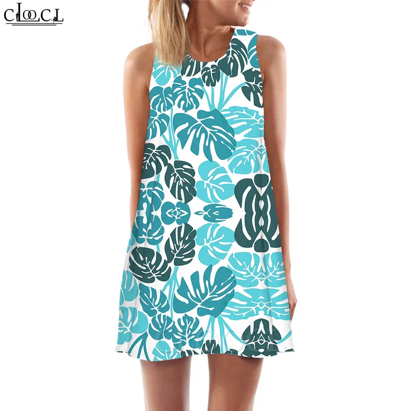 Women Tank Tops Beautiful Floral 3D Printed Dress Fashion Short Female Sleeveless Vest Dress Casual Style 220616