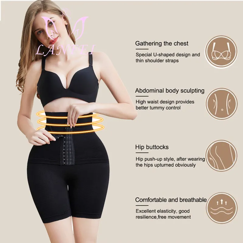 Lanfei Women Condygnacja Shapewear Control Blis Lifter Trainer Trainer Body Shaper Mettie