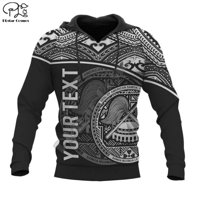 Plstar Cosmos American Samoa Culture 3D Printed Fashion Hoodies Sweatshirts Zip Hooded for Men for Men Casual Streetwear S15 220706