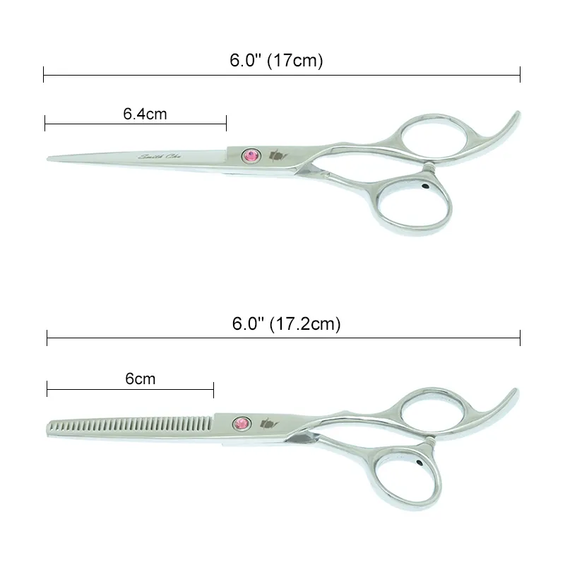 Smith Chu 5.5 / 6 / 6.5 / 7 inç Salon Kesme Makas Kuaför Saç Makası Japonya 440C Kuaförlük İnceltme A0035C 220317