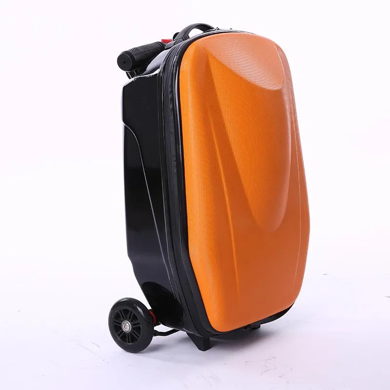 Suitcases 20 Inch Carry On Scooter Trolley Suitcase Skateboard Luggage Wheels2428