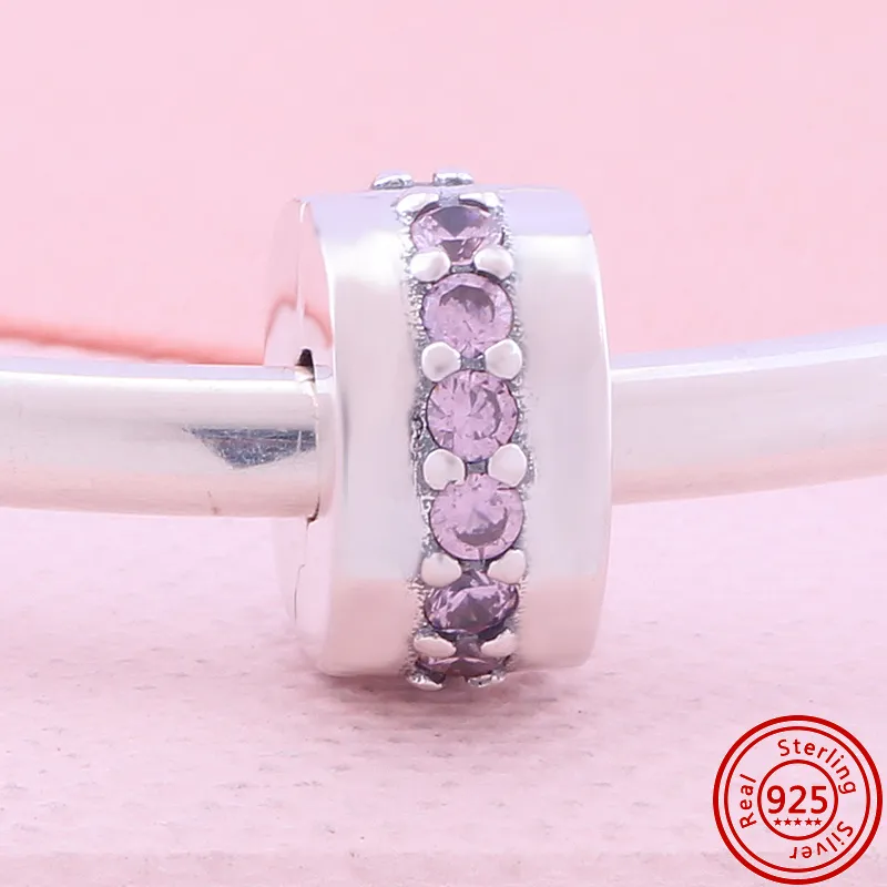 925 Sterling Silber Baumeln Charm Clip Perlen Serie Perlen Bead Fit Pandora Charms Armband DIY Schmuck Zubehör