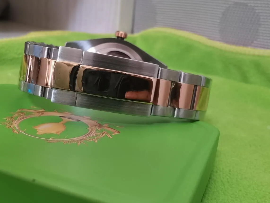 Oryginalne pola certyfikat męskie zegarki Sky-Dweller 326935 Rose Gold Rhodium tarcza 42 mm Asia 2813 ruch automatyczny 182r