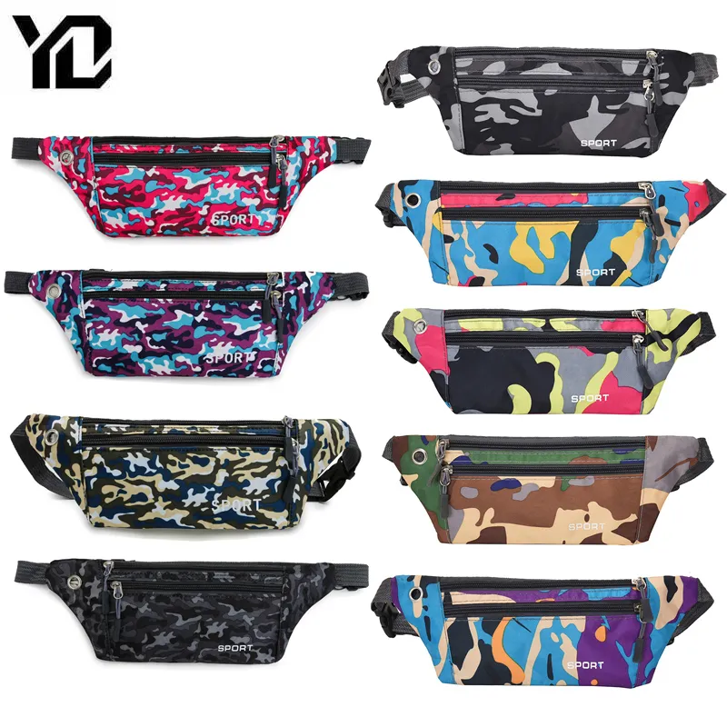 Universal Sports Belt Bag dla mężczyzn Wodoodporna talia siłownia joggingowa rower biegowy Fanny Pack 220520