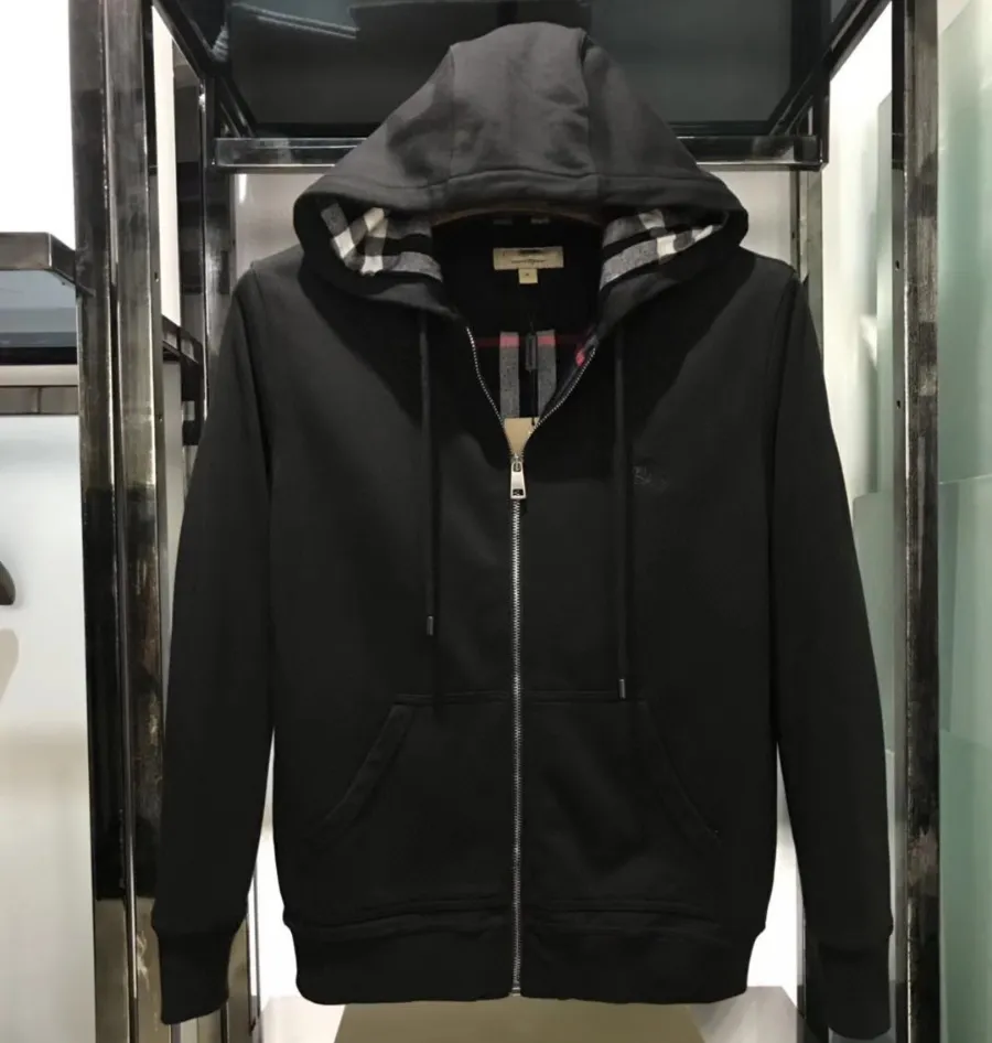 Tasarımcı Hoodies Ekose Şapka Nakış Cep Aşırı Kilolu Kilo Kazak Markalı Ceketler Hırka Unisex Sonbahar ve Kış