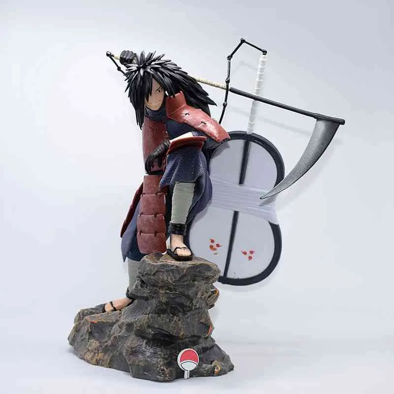 29cm 입상 GK 애니메이션 피겨 Uchiha Madara Rebirth Action PVC 수집 가능한 모델 장난감 크리스마스 어린이 인형 선물