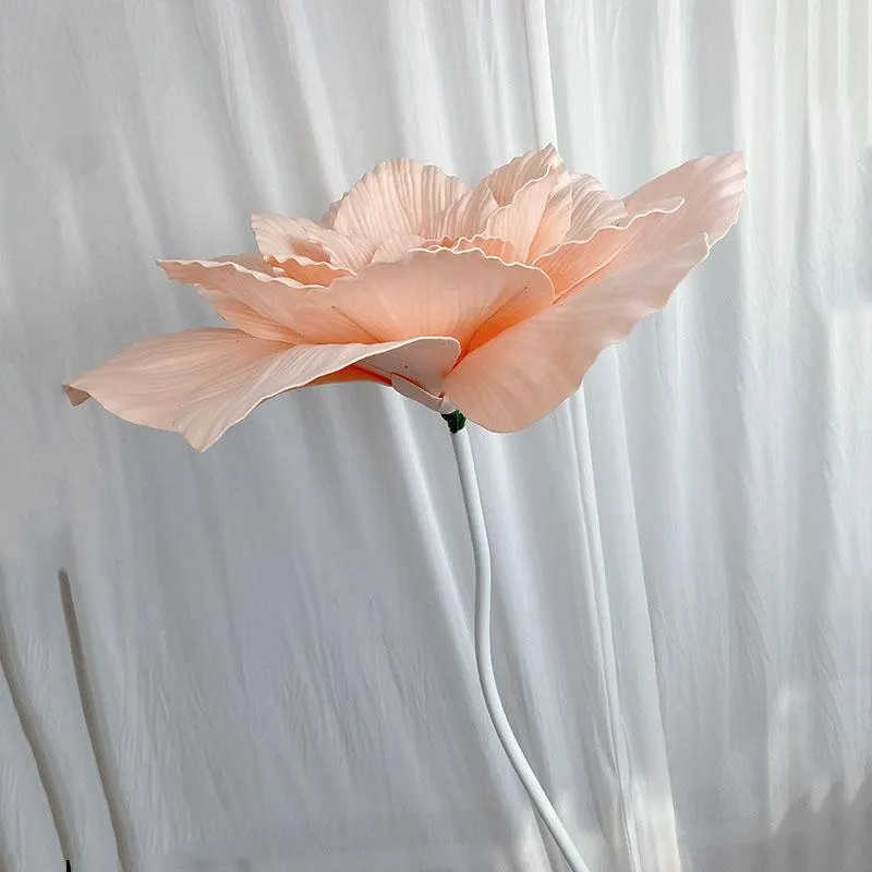 Ghirlande di fiori decorativi gigante PE orchidea fiore artificiale decorazione casa sfondo di nozze conduttori stradali schiuma finta rosa Shoppi240S