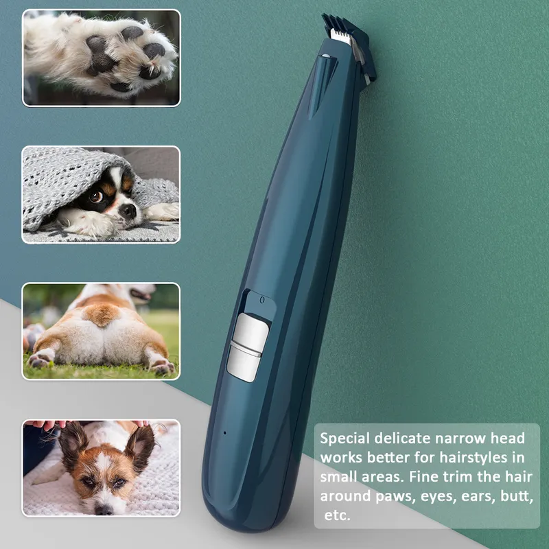 Husdjur grooming kit hund katt hår trimmer USB uppladdningsbara husdjursklippare maskin sax nagel slipning fot 220623