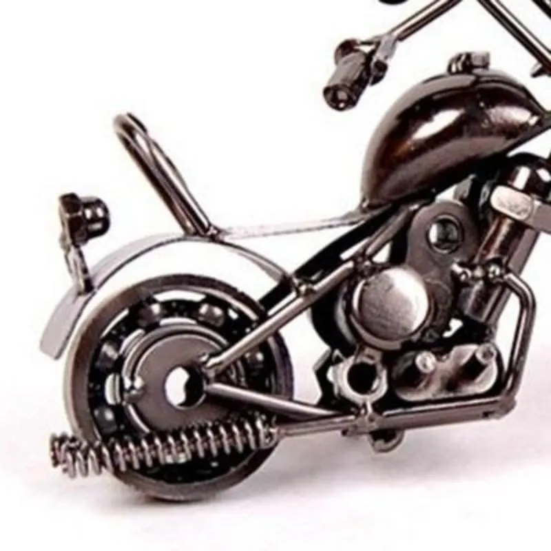 Motocicleta Shape Ornament MEDE METAL FERRO DE FERRO DE FERRO PARA A HOME sala de estar decoração suprimentos para crianças Presente C0411