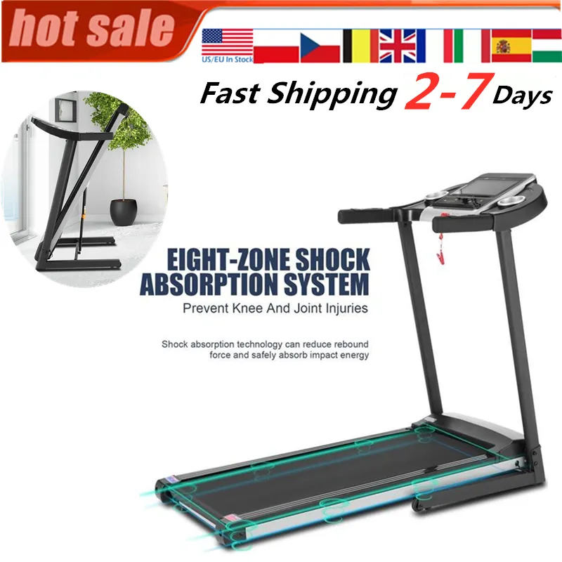 Electric Treadmill Folding Home Walking Running Machine Touchscreen Weight Loss