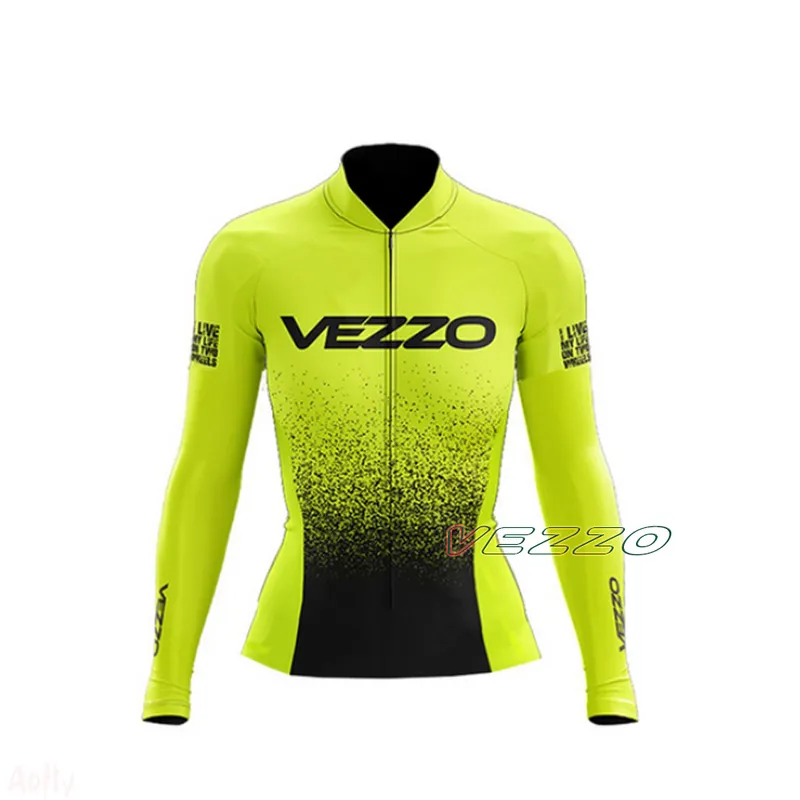 vezzo Blouse Womens Long Sleeve Cycling Female Cyclist Sirt 220621