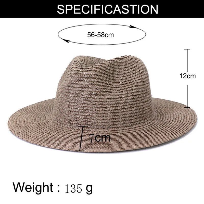 Summer hat adjustable jazz men and women straw Fedora sun beach fluorescent green 220725