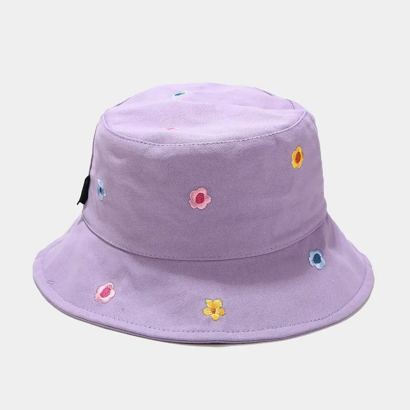 Ldslyjr Cotton Flower Ducket Bucket Fisherman Outdoor Travel Hat Hat Hat Cap Hats للرجال والنساء 250 220617